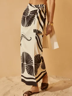 COMMENSE Knotted Wrap Floral Skirt* Skirts|Bottoms