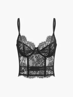 COMMENSE Lace Crop Cami Top* Crop Tops|Tops