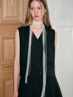 COMMENSE Lace Scarf Necklace* Necklaces|Accessories