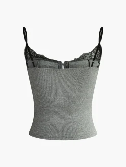 COMMENSE Lace Trim Petite Corset* Corset Tops|Tops