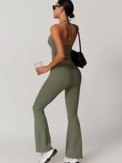 COMMENSE Lace Up Active Pants Set* Activewear