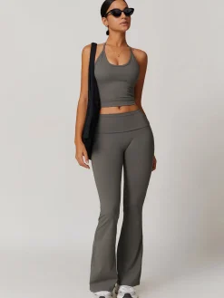COMMENSE Lace Up Active Pants Set* Activewear