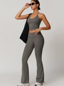 COMMENSE Lace Up Active Pants Set* Activewear