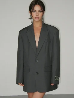 COMMENSE Lapel Button Pockets Blazer* Outerwear|Blazers