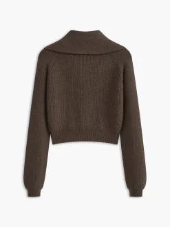 COMMENSE Lapel Button Short Cardigan* Cardigans|Sweaters & Cardigans