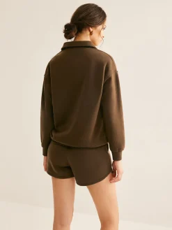 COMMENSE Lapel Plain Shorts Set* Matching Sets