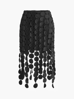 COMMENSE Laser Cut Multi Circle Double Layered Skirt* Skirts|Bottoms