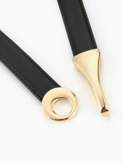 COMMENSE Leather Gold Buckle Belt* Belts & Chain|Accessories