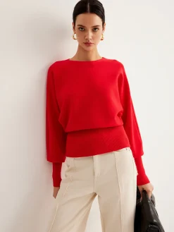 COMMENSE Leg-Of Mutton Cinched Sweater* Sweater Tops|Sweaters & Cardigans
