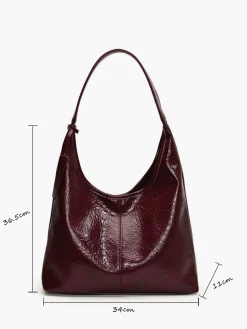 COMMENSE Leisure Button Clasp Hobo Bag* Bags|Accessories