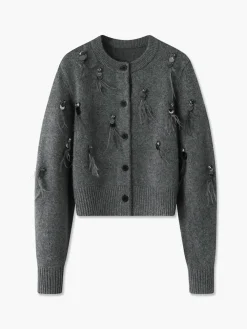 COMMENSE Leisure Button Sequins Cardigan* Cardigans|Sweaters & Cardigans