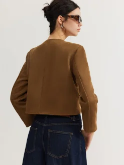 COMMENSE Leisure Button Suede Trench Coat* Outerwear|Coats