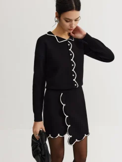 COMMENSE Leisure Contrast Trim Sweater Co-ords* Sweater Tops|Sweaters & Cardigans