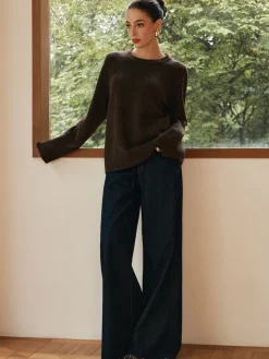 COMMENSE Leisure Cozy Draped Sweater* Sweater Tops|Sweaters & Cardigans