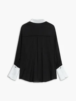 COMMENSE Leisure See Through Shirt With Cami Top* Long Sleeve Sets|Blouses & Shirts