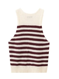 COMMENSE Leisure Striped Sweater Vest* Sweater Vests|Sweaters & Cardigans
