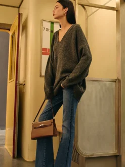 COMMENSE Leisure Wool-Blend Loose Sweater* Sweater Tops|Sweaters & Cardigans
