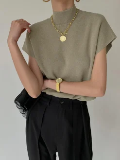COMMENSE Leisurely Solid Pullover Sweater Vest* Sweater Vests|Sweaters & Cardigans
