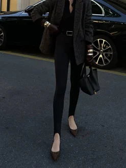 COMMENSE Leopard Kitten Slingback Pumps* Shoes|Accessories