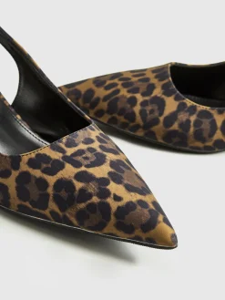 COMMENSE Leopard Kitten Slingback Pumps* Shoes|Accessories