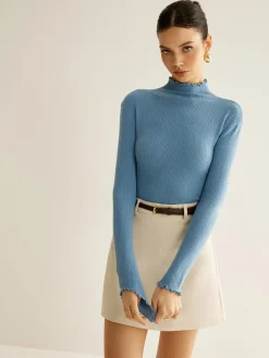 COMMENSE Lettuce Trim Cozy Knit Top* T-shirts|Knitwear