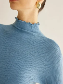 COMMENSE Lettuce Trim Cozy Knit Top* T-shirts|Knitwear