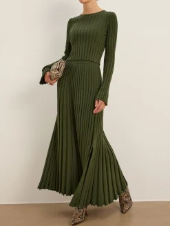 COMMENSE Lettuce Trim Ribbed Crop Sweater* Sweater Tops|Sweaters & Cardigans