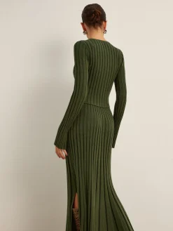 COMMENSE Lettuce Trim Ribbed Crop Sweater* Sweater Tops|Sweaters & Cardigans