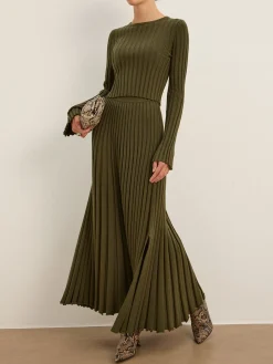 COMMENSE Lettuce Trim Ribbed Crop Sweater* Sweater Tops|Sweaters & Cardigans