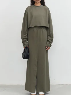 COMMENSE Live It Up Maxi Skirt* Long Sleeve Sets|Skirts