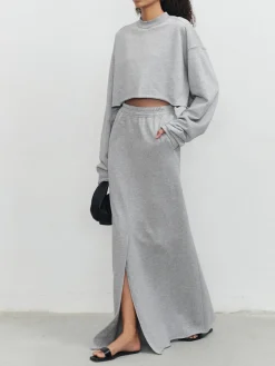 COMMENSE Live It Up Maxi Skirt* Long Sleeve Sets|Skirts