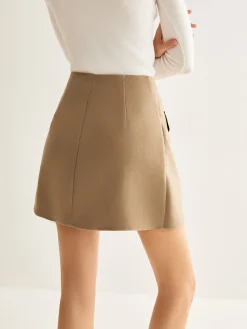 COMMENSE Magnet Closure Pleated Mini Skirt* Skirts|Bottoms