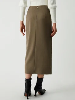 COMMENSE Maple Wrap Slit Midi Skirt* Skirts|Bottoms