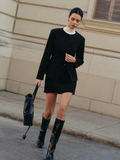COMMENSE Melt Belted Mini Skirt* Skirts|Bottoms