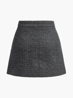 COMMENSE Metal Bow Denim Mini Skirt* Skirts|Denim