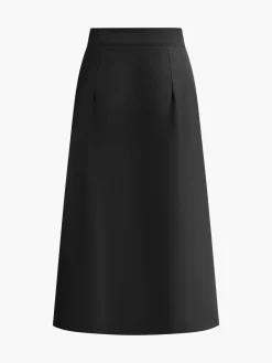 COMMENSE Metal Button Midi Skirt* Skirts|Bottoms