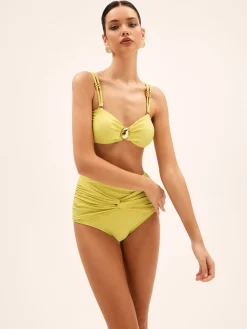 COMMENSE Metal Decor High Waist Bikini Set* Swimwear|Tops