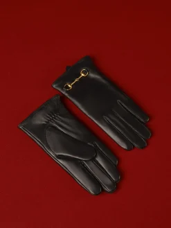 COMMENSE Metal Detail Sheepskin Fleecing Gloves* Accessories