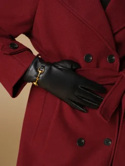 COMMENSE Metal Detail Sheepskin Fleecing Gloves* Accessories