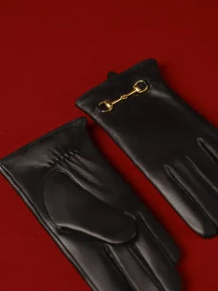 COMMENSE Metal Detail Sheepskin Fleecing Gloves* Accessories