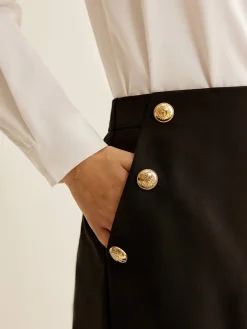 COMMENSE Metal-Decor Zipper Shorts* Bottoms