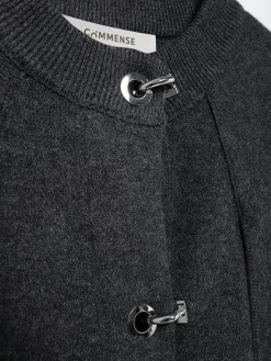 COMMENSE Metal-Detail Cloak Knit Outerwear* Sweater Tops|Outerwear