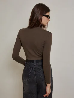 COMMENSE Metal-Detail Piping Jersey Top* T-shirts|Tops