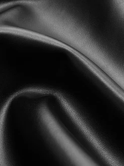 COMMENSE Mid-Waist Button PU Leather Pants* Pants|Bottoms