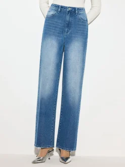 COMMENSE Mid-Waist Denim Jeans* Denim|Bottoms