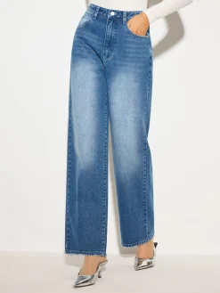 COMMENSE Mid-Waist Denim Jeans* Denim|Bottoms