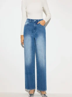 COMMENSE Mid-Waist Denim Jeans* Denim|Bottoms