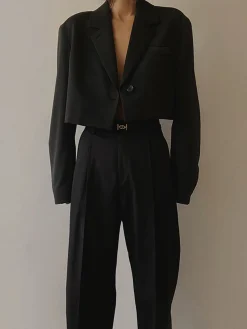 COMMENSE Mind My Business Crop Blazer* Outerwear|Blazers