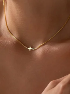 COMMENSE Mini Cross Pendant Necklace* Necklaces|Accessories