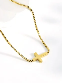 COMMENSE Mini Cross Pendant Necklace* Necklaces|Accessories